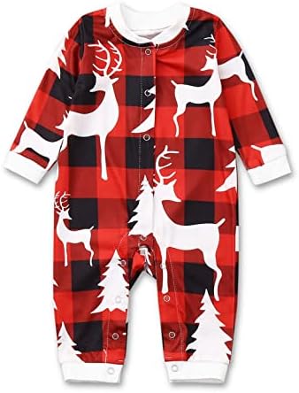 XBKPLO Christmas Family Combating Paijama, Family Loungewear Roupfits Casal Gifts Para namorado Pai-filho de terno de bebê