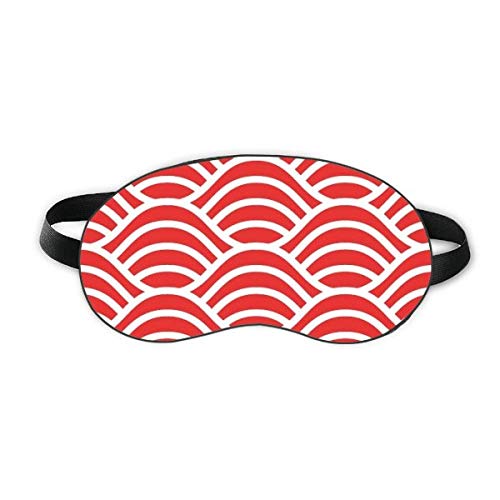 Japão Red Waves Waves Arte Sleep Eye Shield Soft Night Blindfold Shade Cover