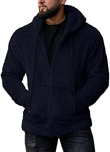 ADSSDQ Zip -up Men, casacos de praia homens de manga comprida inverno e tamanho de moda de moda ajustada à prova de vento ZIP14