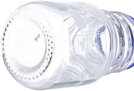 Moonetto 20 peças 100 ml de mídia redonda graduada/garrafa de vidro de armazenamento com tampa de parafuso de polipropileno azul GL45
