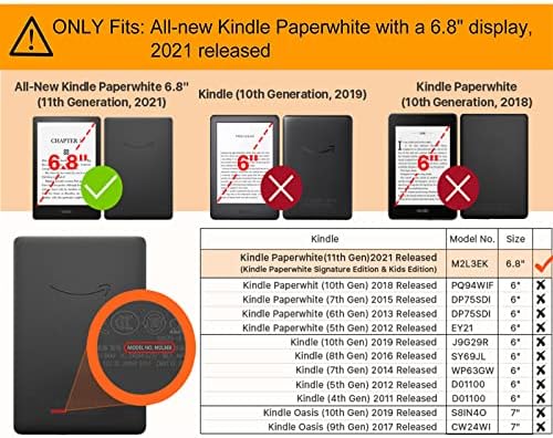 Para 6,8 Kindle Paperwhite - Tampa de tecido leve