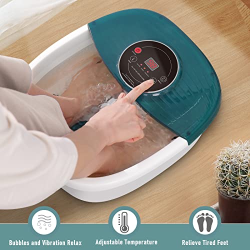 Massageador de banho de spa do pé curável com calor, almofada de aquecimento elétrico para a parte inferior das costas e ombro e abdômen, embrulhamentos portáteis de aquecimento lavável