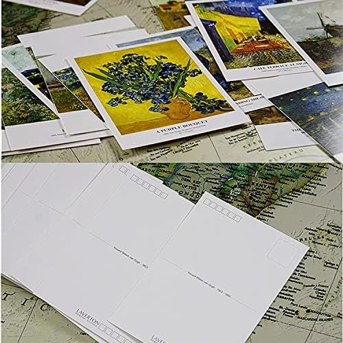 Cartões postais de arte de artes de arte Van Gogh - 30pcs CARTOS POST POST CARTS POSTURA FAMOSA PINTURA SURSO NOITE