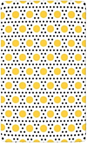 Polinhas com tema Mini lençóis de berço, lençóis portáteis de mini berços de berço de colchão de colchão-de-berço para meninos ou garotas ou berçário, 24 “x38“, amarelo branco preto
