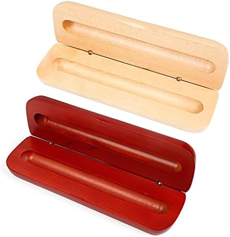Caixa de armazenamento de caneta de madeira simples caixa de presente caixa de caneta caixa de caneta caixa de capa vazia para coleta de casos para negócios caneta caneta solteira para uma caneta