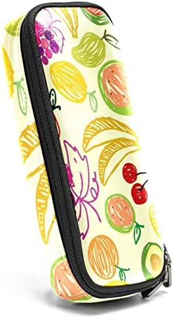 Caixa de lápis Guerrotkr, bolsa de lápis, capa de caneta, bolsa de caneta, bolsa de lápis pequena, padrão de arte traçado de frutas sem fruta contínua