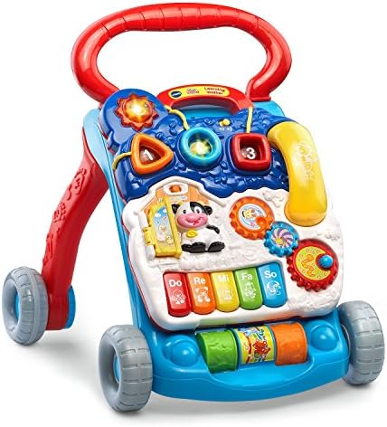 VTech classifica e descubra o Cubo de Atividade, Red e Sit-to-Stand Learning Walker, Blue