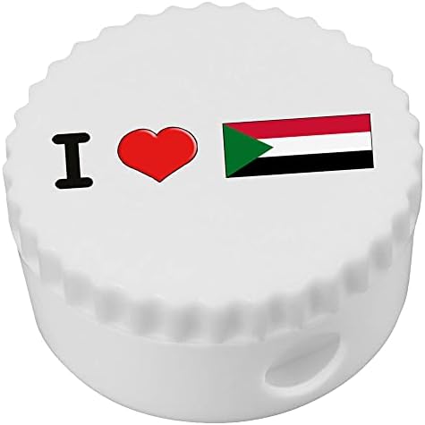 Azeeda 'I Love Sudan' Compact Pencil Sharpiner