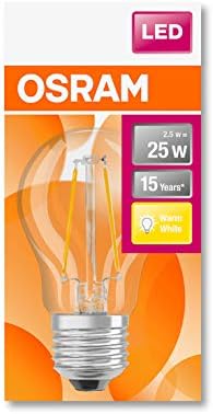 Lâmpada de LED Osram / base: e27 / branco quente / 2700 k / 2,50 c / substituição por 25 w lâmpada incandescente