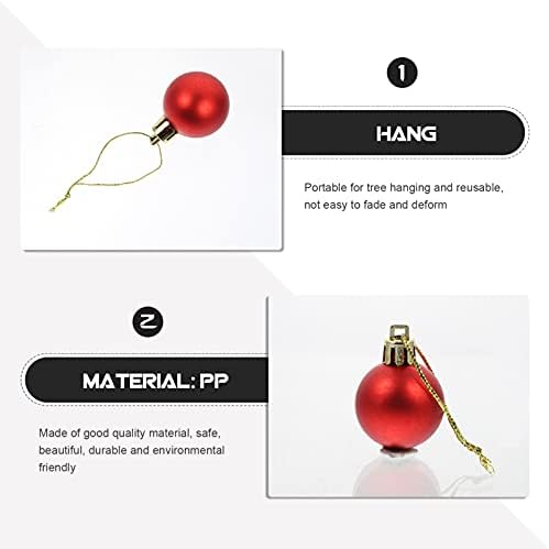 Decorações de Natal AMOSFUN 7 Caixas Árvore de Natal pendurada de Natal pendente férias Cabine de ornamentos para o