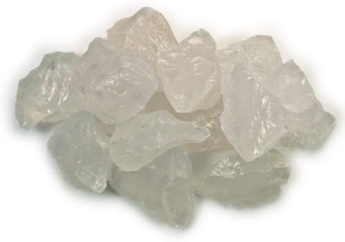 Materiais Hypnotic Gems: 1/2 lb de pedras de quartzo de Girasol em massa de Madagascar - Cristais naturais crus para cabine, queda, lapidário, polimento, embrulho de arame, Wicca e Reiki Crystal Healing