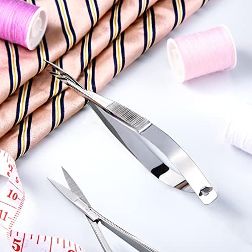 2 peças de 4,7 polegadas aço inoxidável mola tesoura Bordado Bordado Snips Scissors Scissor Aparação de tesoura Scissor de linha