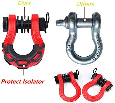 D Milhas de Ring Ring 3/4 Clevis Chauth 72.000 lbs com pino de parafuso de 7/8 e isolador e arruelas Isolador de