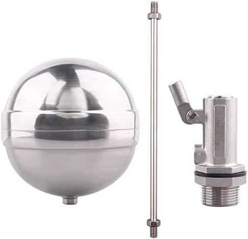 Válvulas de esfera de bola de bóia de aço inoxidável GoValve - 1 ”Male Thread Control Flood Sensor Válvula automática Nível de água Float para tanque Pond Water Tower