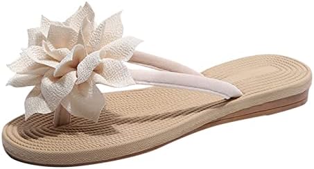 Flipers de verão para mulheres deslizamentos planos em sandálias para femininos de chuveiros de chuveiro de dedo do pé