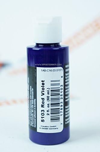 CORES DE ARIRBRACH CREATEX 5103 Violet vermelho transparente 2oz. Pintar. por pulverizador