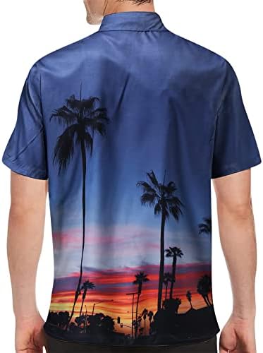Camisas de guayabera cuba de praia estampadas masculinas