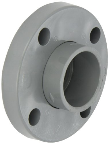 GF Sistemas de tubulação CPVC Pipe Fitting, Van-Stone Flange, Anexo 80, cinza, 1 Slip Socket