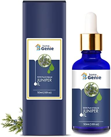 Juniper Genie Home | de óleo essencial não diluído e natural - 50ml, com conta -gotas