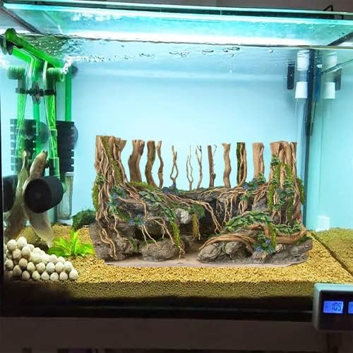 Aquário Driftwood Grande Aquascaping Bonsai Drift Wood Fish Tank Decorações Aquascape Wood Decoração de casa Polegadas)