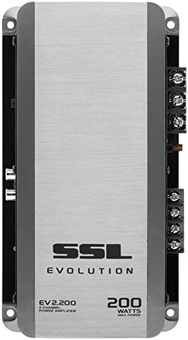Sound Storm Laboratories EV2.200 Evolução de 200 watts, 2 canais, 2 a 8 ohm estável classe A/B, amplificador de carro de alcance