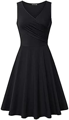 Lkpjjfrg Women's Wrap A Line Dress Vesti