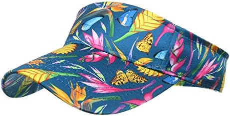 UNISSEX Sport Sun Visor Hats Cap ajustável Homens Mulheres Sun Sports Visor Hat For Pool Pool Golf Golf Tennis Baseball Caps