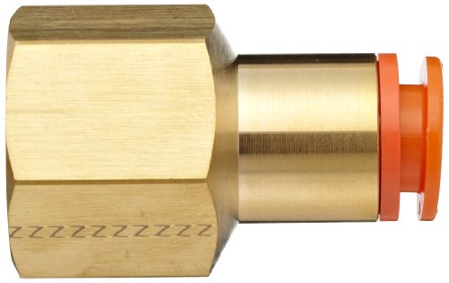SMC KQ2F11-37A Brass Push-to-Connect Tubo Metting, adaptador, tubo de 3/8 od x 1/2 fêmea NPT