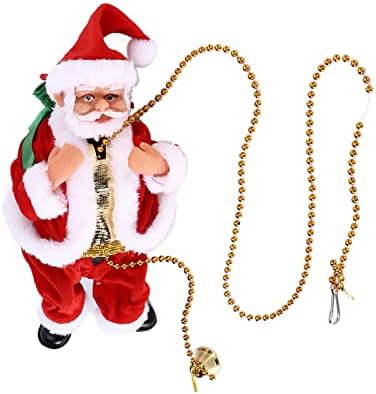 Decorações de Natal, Papai Noel escalando a cortina de contas, escalando o Papai Noel, pingentes de árvore de Natal, decoração