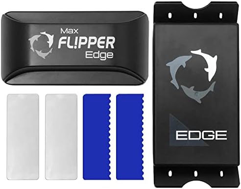 Flipper Edge 2-em 1 Raspagista raspador flutuante Tanque de peixes de peixe Aquário com lâminas duplas-Ferramentas de limpeza de