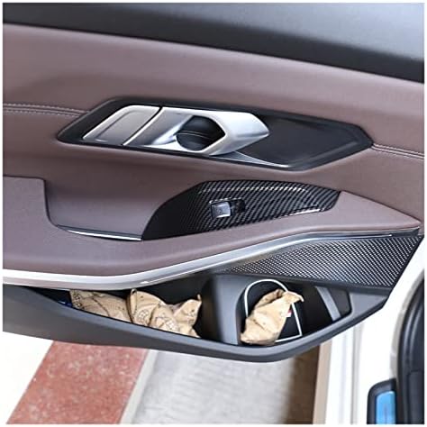 Adesivos de interiores de carros karbag ajustados para bmw 3 séries G20 2020 ABS cromado por porta de vidro de vidro de vidro