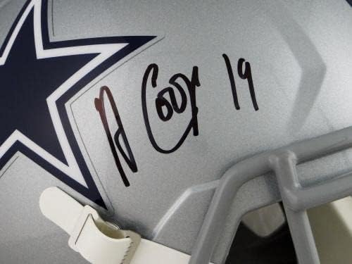 Amari Cooper autografou o Dallas Cowboys Speed ​​Speed ​​Commal Size Capace