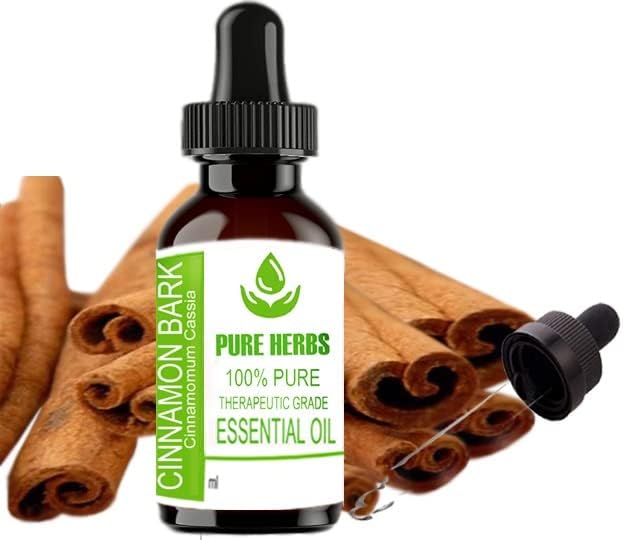 Ervas puras Cinnamon Bark Pure & Natural Therapeautic Grade Essential Oil 100ml