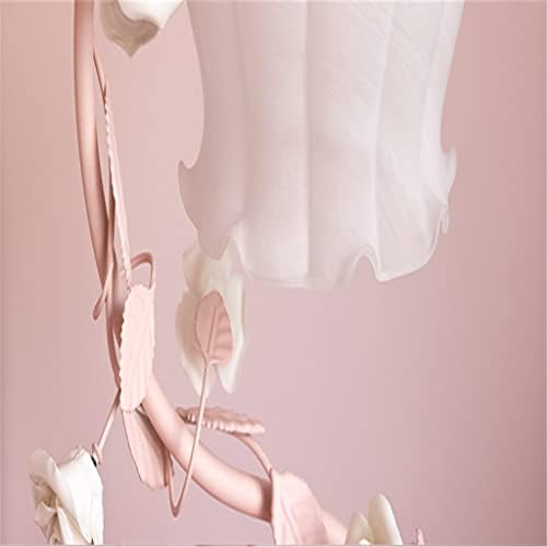 Llly contratou e romântico lâmpada de mesa de mesa criativa quarto rosa rosa flor menina infantil lâmpada de cabeceira