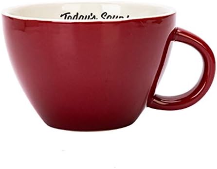 Copas de café caneca de cerâmica caneca de café com alça, tigela de café da manhã, água/chá/leite/suco/aveia xícaras, presentes simples, criativos, coloridos, amarelo, vermelho, coffe da xícaras de coffe e xícaras de cozinha xícaras de cerâmica
