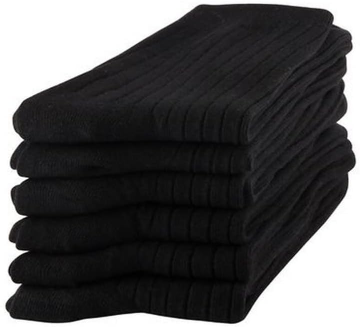 Gkmjki 10 pares meias masculinas meias de negócios preto de algodão