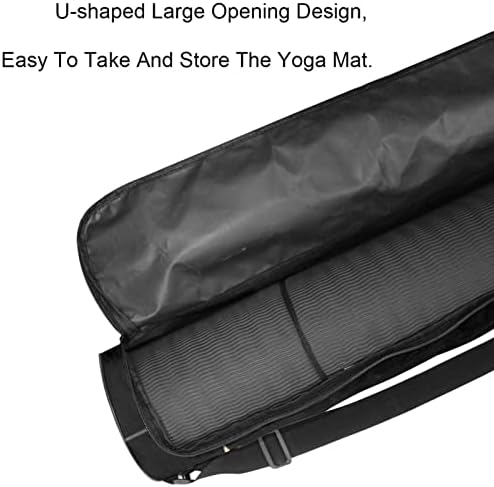 Golden Christmas Deer Decor Yoga Mat Bags Full-Zip Yoga Carry Bolet para homens, Exercício de ioga transportadora com