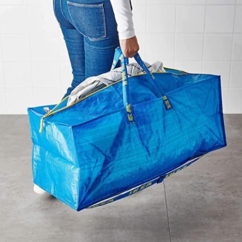 Bolsa de armazenamento, bolsa de transportadora, bolsa de compras em tamanho grande azul