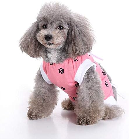 Traje de recuperação cirúrgica para cães para pequenas raças cães cirurgia de animais de estimação Roupas de reabilitação de cães roupas de cachorro para cão de cachorro machucado Proteção Cuidado Roupas