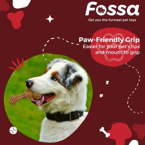 Fossa Dog Chew Toys para mastigadores agressivos - brinquedos de cães de 3 pacote para raça grande média - Juguetes para perros