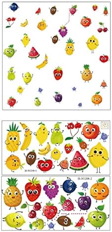 Adesivos do mês da história para crianças desenho animado original Expressão de frutas fofas PVC Sala de estar da sala infantil quarto decorativo adesivo de parede adesivos de skate para meninas