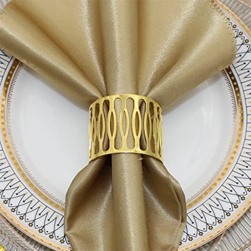 Xjjzs Hollow out guardy rings titulares fivela para casamento de mesa de jantar de Natal decoração