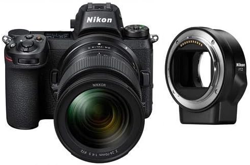 Nikon Z7 Câmera digital sem espelho com lente de 24-70 mm FTZ Mount Adapter Bundle