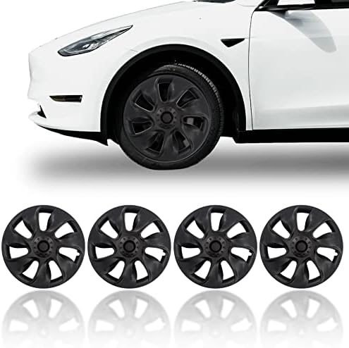 Tesla Modelo Y Tampa da roda, Capas cubos de roda de 19 polegadas compatíveis com 2020-2023 Tesla Modelo Y Acessórios,