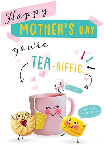Piccadilly Greetings Card engraçado do dia das mães Você é um tea -riftic - 8 x 6 polegadas