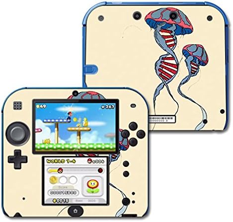 Mightyskins Skin Compatível com Nintendo 2DS - DNA Wellyfish | Tampa protetora, durável e exclusiva do encomendamento de vinil