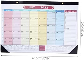 Operitacx 5pcs 2023 Calendário do calendário da parede Calendário para acessórios de escritório Acessórios de escritório 2023 Calendário