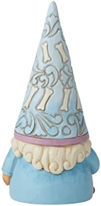 Enesco Jim Shore Heartwood Creek Gnome com estatueta de cachorro, 5,71 polegadas, multicolor