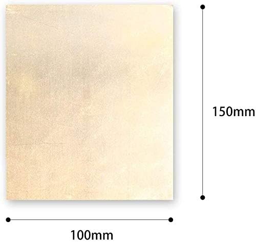 Xunkuaenxuan Metal Capper Foil Brass Metal Off Cutts Prime Quality H62 Folha de latão, tornando a placa de latão de 4 mm x 100