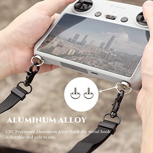 SunnyLife Mini 3 Pro DJI RC/RC Pro/Smart Controller cordão, alça de pescoço pendurada com gancho para DJI mini 3 Pro, PU Leatherlanyard para mini 3 acessórios profissionais.